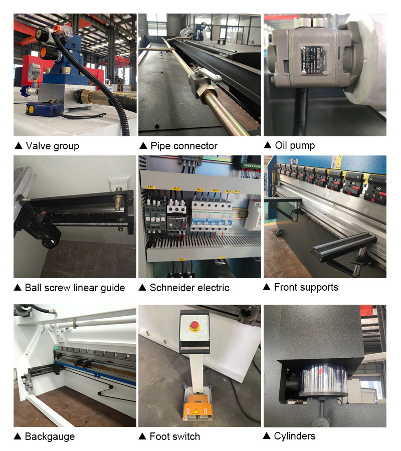 63t 2500mm Nc Carbon Steel Sheet Bending Machine Hydraulic Press Brake 63t 2500mm Nc машина за огъване на листове от въглеродна стомана Хидравлична преса