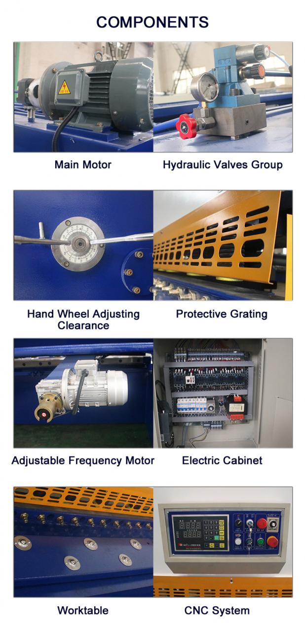 Cnc Nc хидравлична преса за метална гилотина ножица за лист от въглеродна неръждаема стомана