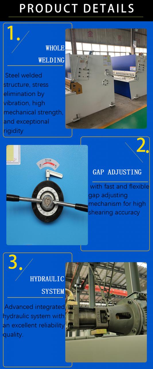 Хидравлична гилотина ножица Qc12y 8*6000mm гилотина промишлена ламарина алуминиева неръждаема стомана режеща ножица M