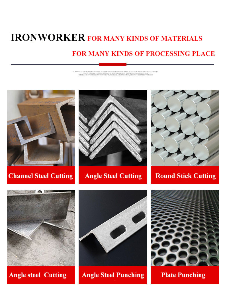 Hydraulic Ironworker 25 Ton Hand Tools Hydraulic Combined Punching And Cutting Machine Хидравличен Ironworker 25 тона ръчни инструменти Хидравлична комбинирана машина за щанцоване и рязане